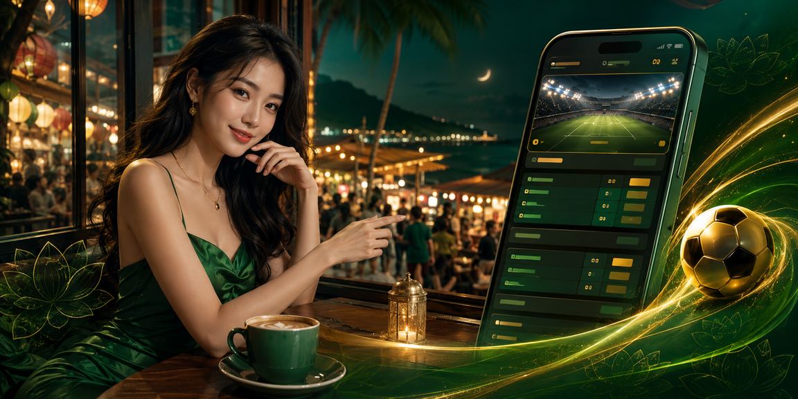 Người dùng truy cập casino di động tại Phú Quốc bên ly cà phê buổi sáng