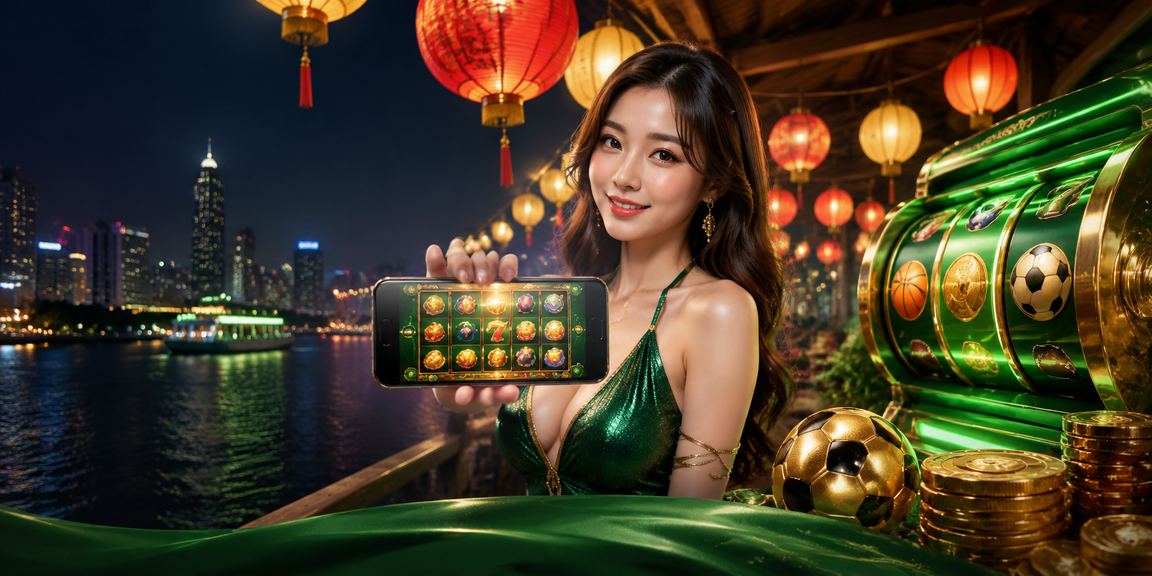 Người chơi slot game tại chợ đêm Sài Gòn với không khí sôi động về đêm